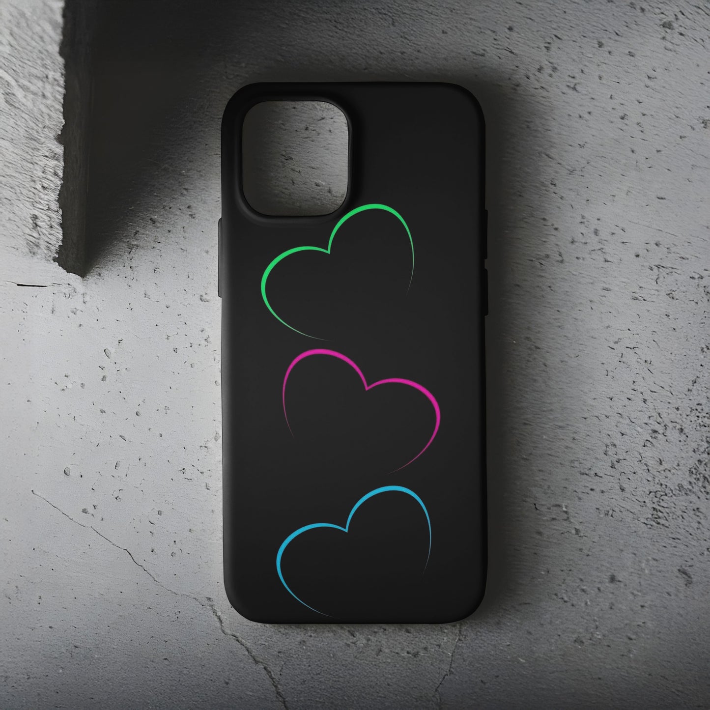 Glow Hearts Telefon Kılıfı B298