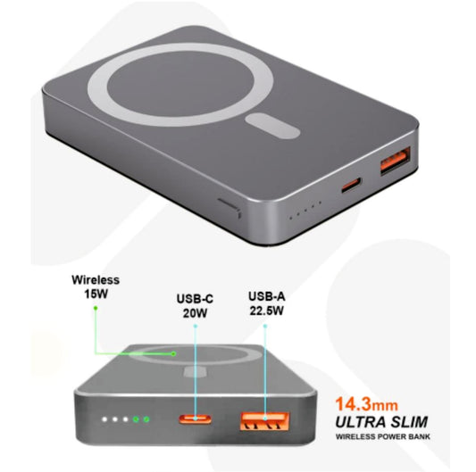 MT4610 10.000 MAH SLIM MAGSAFE UYUMLU 37.5W PD ŞARJ POWERBANK /60 BE0014