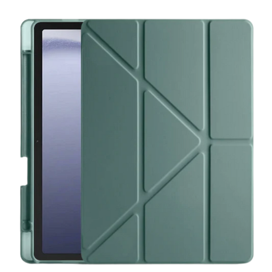 Üçgen Kalemlikli Smart Cover Tablet Kılıfı - Koyu Yeşil
