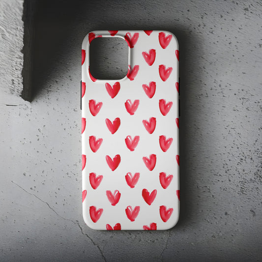 Red Hearts Telefon Kılıfı B087