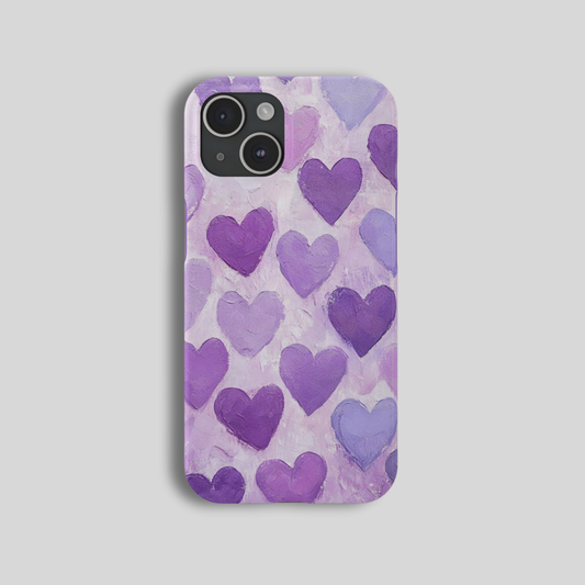 Lilac Hearts Case R028