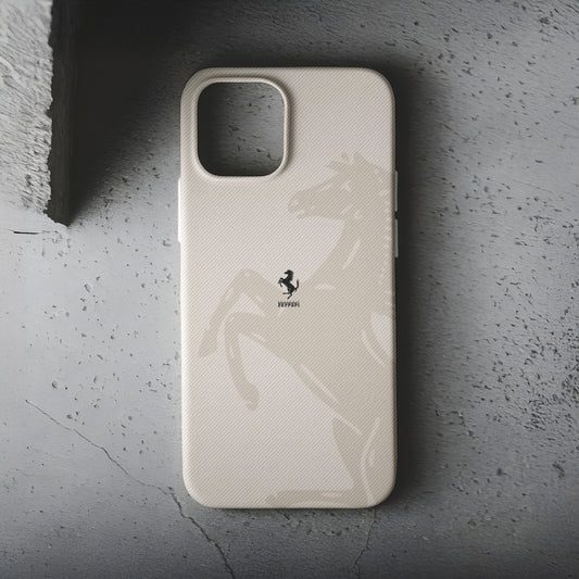 White Ferrari Telefon Kılıfı B324