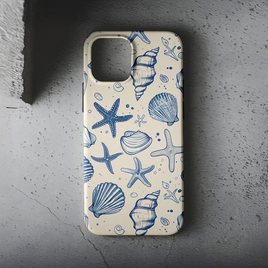 Blue Seashell Telefon Kılıfı B108